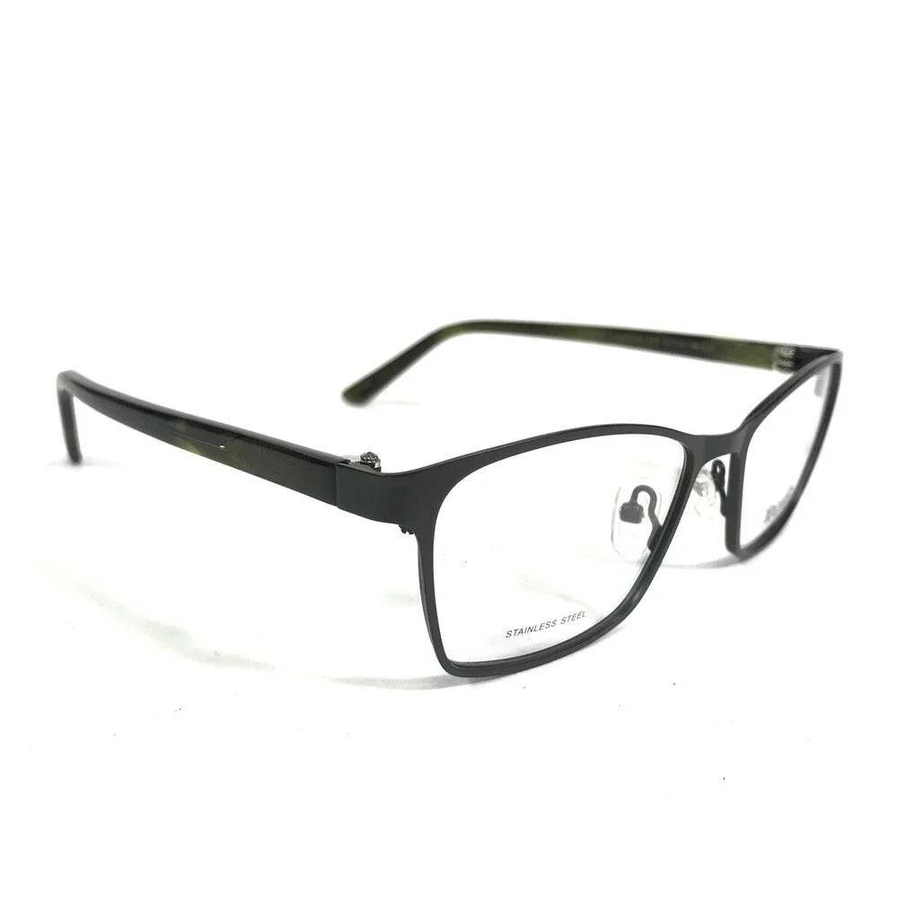 Iconik Eyeglasses Frames Shai C02 Brown Green Cat Eye Full Rim 52-16-140